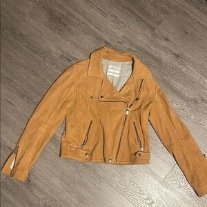 One Teaspoon Camel Leather Jacket